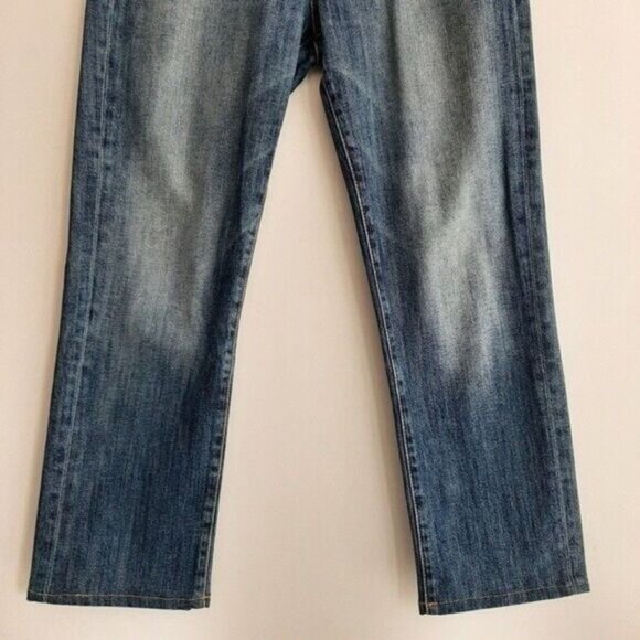 FIDELITY DENIM Taylor Straight Crop Jeans in Victorian Blue Sz 27 - Picture 4 of 10